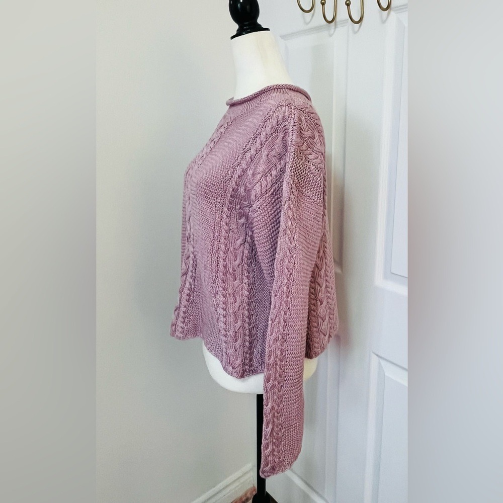 Handmade Lavender/Pink  Knitted Sweater‎ Women's Medium - Picture 4 of 9